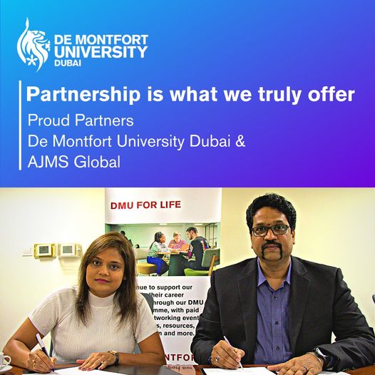 DMU Dubai is honoured to announce our collaboration with AJMS Global.