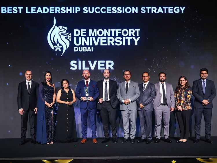 De Montfort University (DMU) Dubai honoured with Best Leadership Succession Strategy award at Employee Happiness Awards